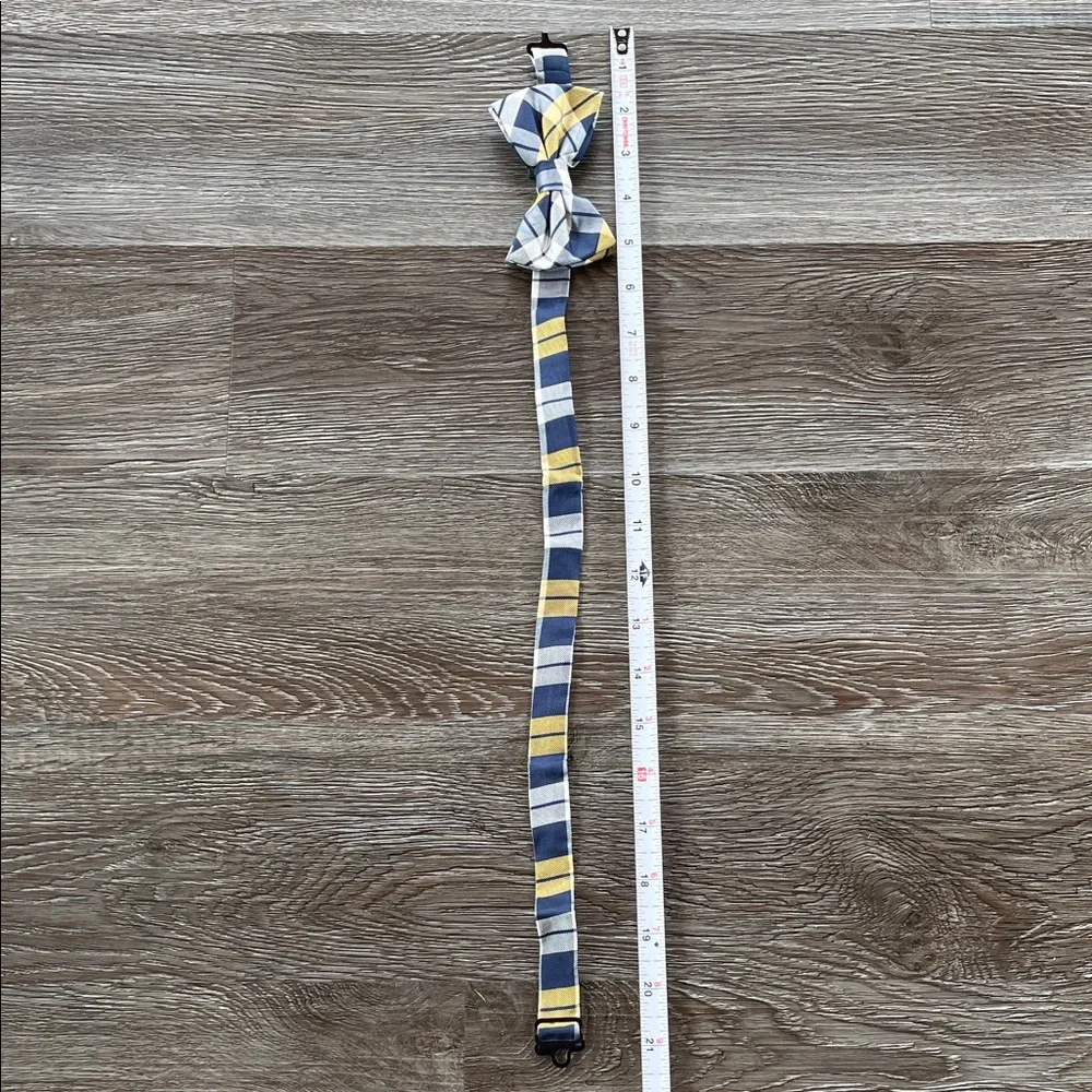 Lauren Ralph Lauren Big Boy Bow Tie Classic Yellow and Blue Plaid